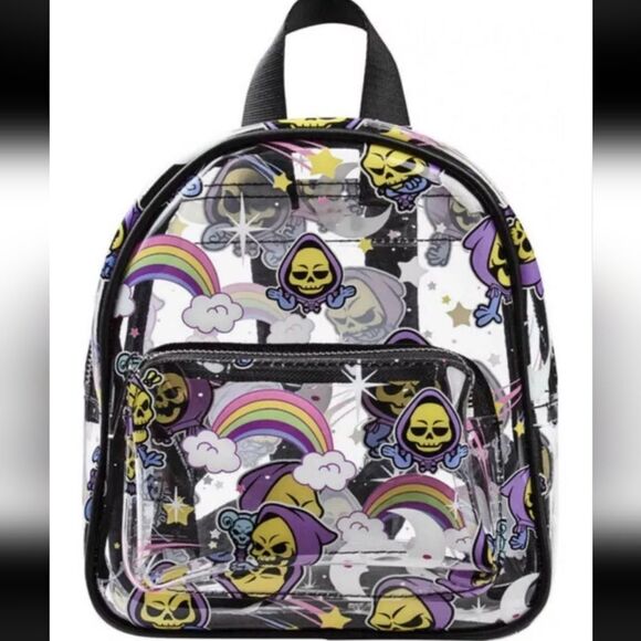 KILLSTAR Skeletor Masters of the Universe not cute clear mini backpack - Picture 12 of 12
